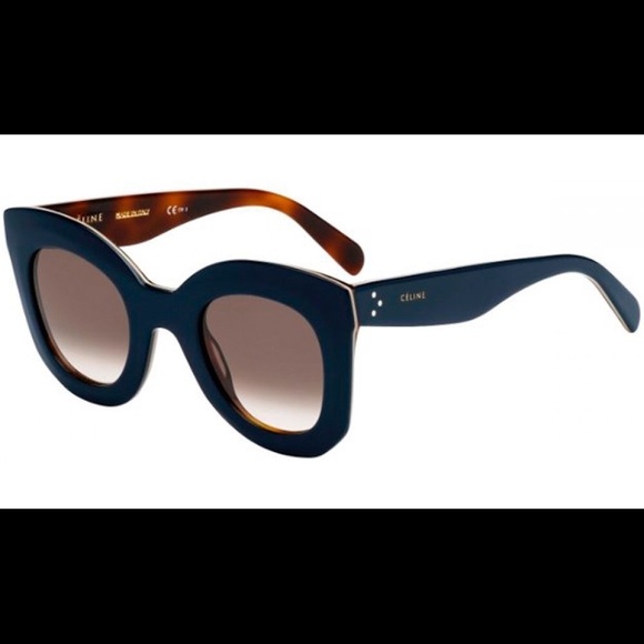 Celine 41093/S Blue and Tortoise Sunglasses - Picture 2 of 9